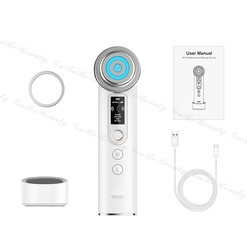 

Gubebeauty professional portable ems massager portable rf ems face ems skin tightening to skin care for homeuse with CE&FCC