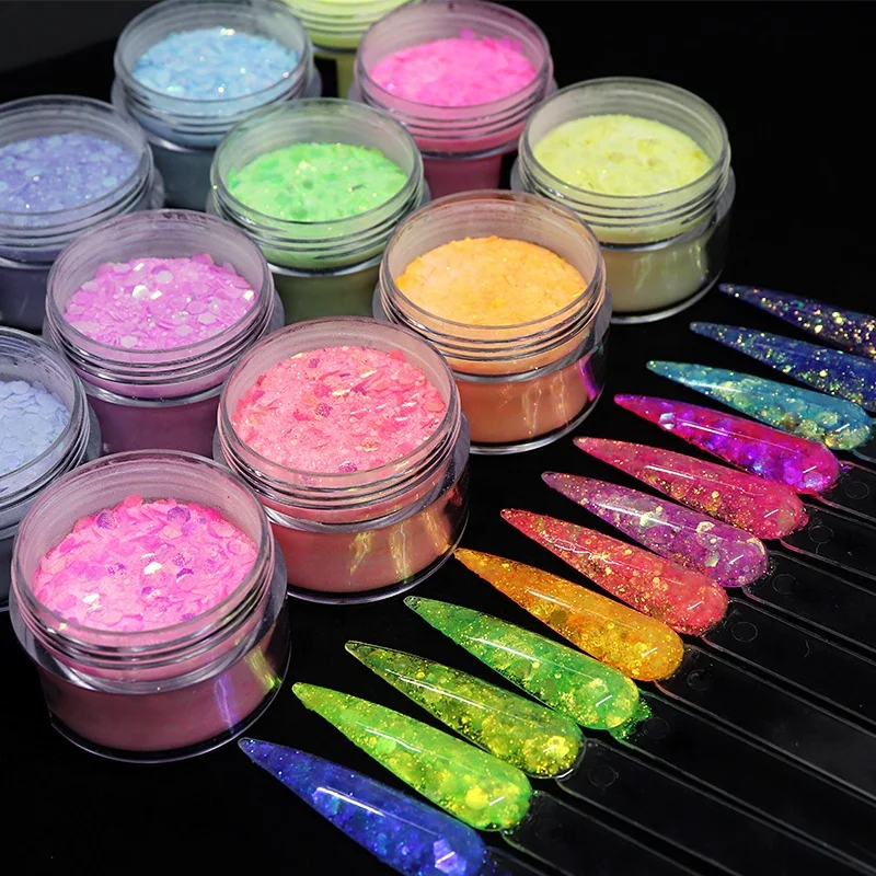 

Glitter Acrylic Powder Opal Glitter Acrylic Pre Mixed Glitter Collection Acrylic Powder, Picture