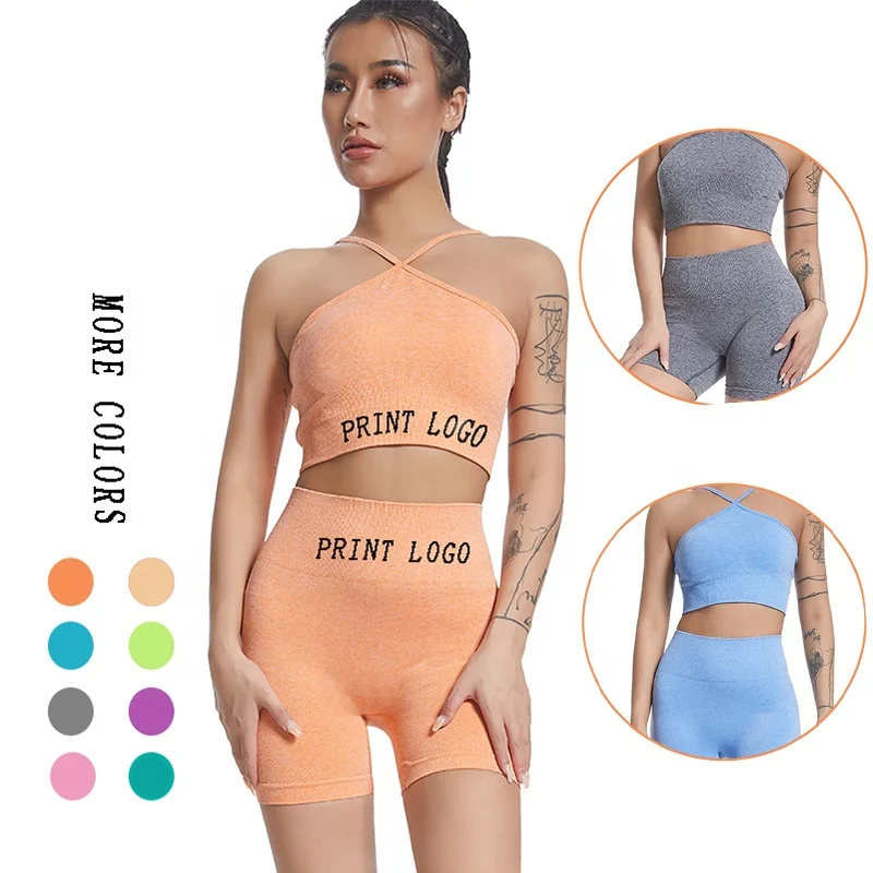 

Hot Selling Gym Tops Fitness Workout Clothing For Women Ladies Yoga Set