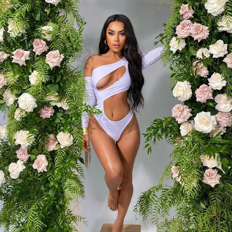 

J2110 Hot Sale Products Women Casual High Waist Lingerie Bodysuit Sexy Elegant Jumpsuits Women