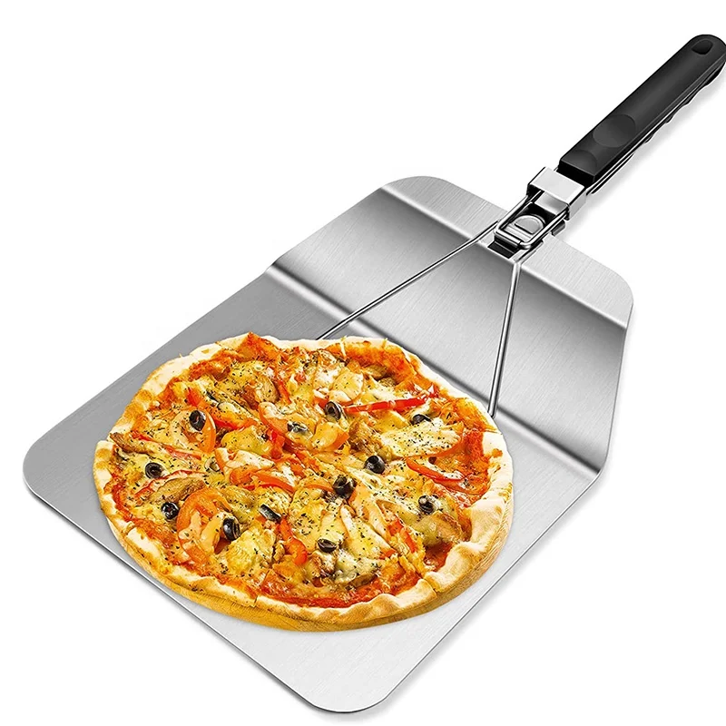 

Amazon Hot Sale Professional 12 inch Aluminum Pizza Peel for Baking Homemade