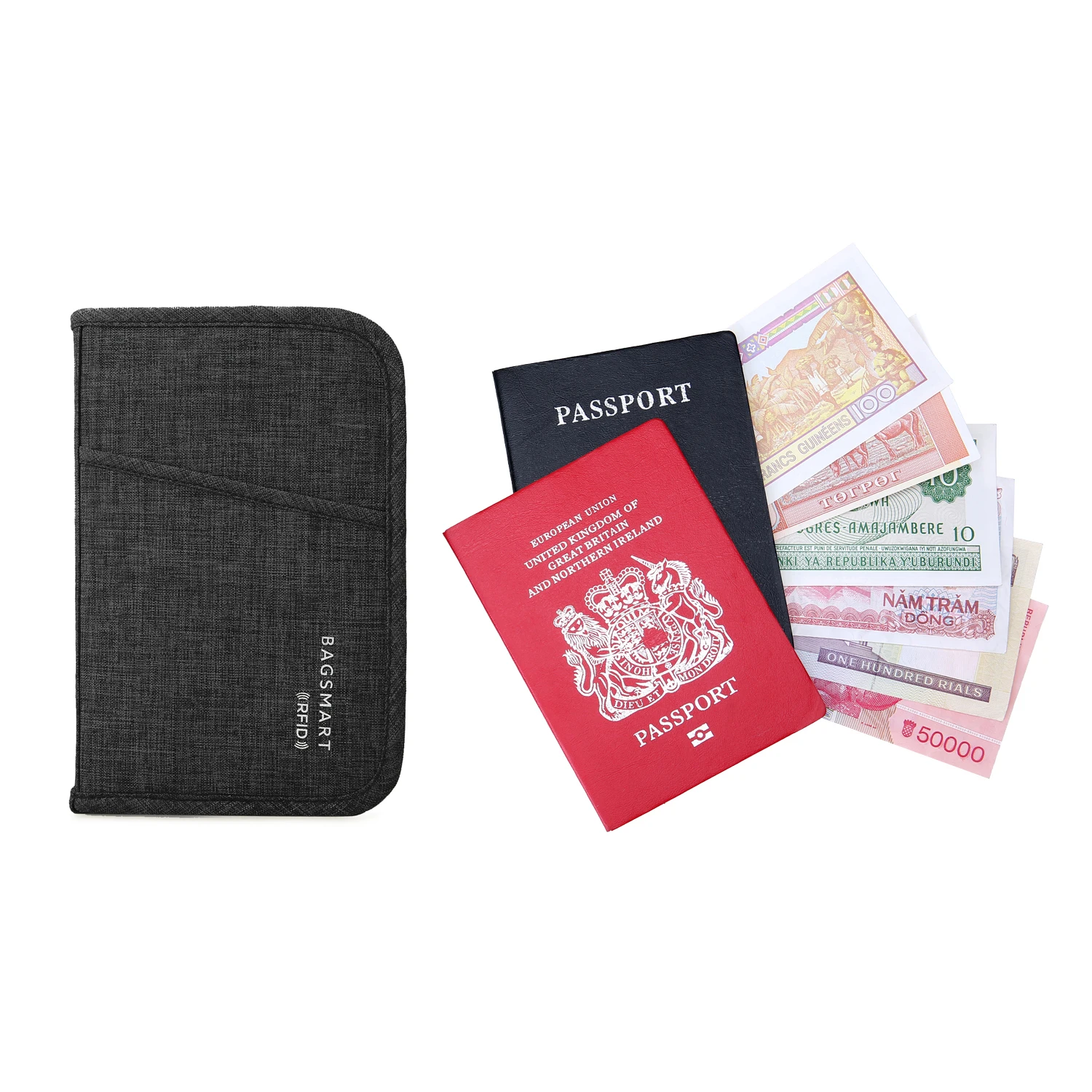 

Custom bolsillo monedero money clip men card holders Waterproof rfid wallet pocket purse, 2 colors available