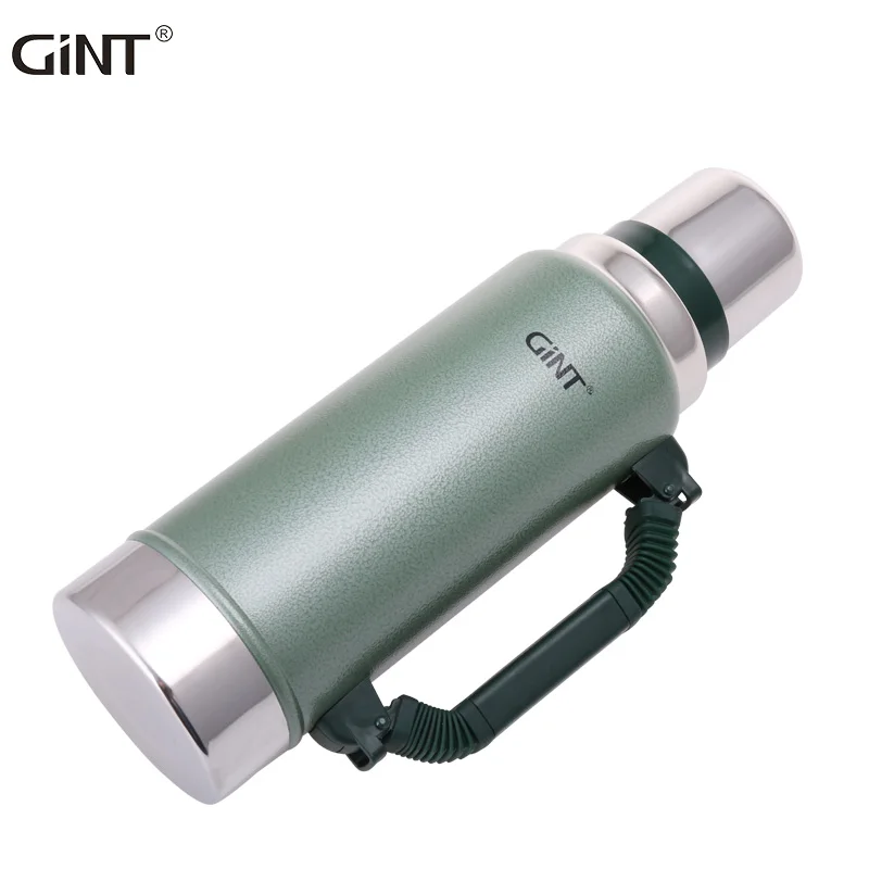 

GiNT 1.25L Outdoor Camping Stainless Steel Camping Kettle Vacuum Flask Durable Insulated Water Bottle for Water, Customized colors acceptable