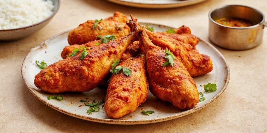 Chicken Being Cooked in Tandoor Oven