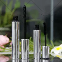 

high quality Silver tube mascara Lengthen Eyelashes Mascara Make Your Own Brand Makeup Vegan 4D Fiber Mascara