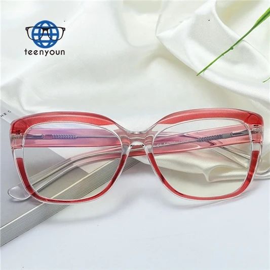 

Teenyoun Eyewear Insert Cp Core Legs Two Colors Tr90 Frame Eyeglasses Fashion Myopia Lenses Optical For Unisex