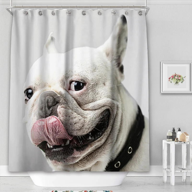 

Funny Dog Eco-Friendly kids Shower Curtain For Bathroom