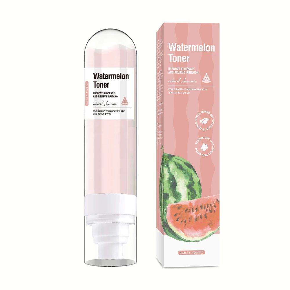 

Private Label Organic Facial Toner Natural Skin Moisturizing Anti Aging Face Mist Rose Water Watermelon Face Toner