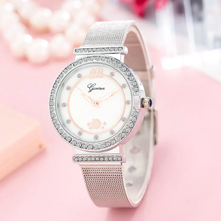 

Latest Top Wild Lady Creative Fashion Gift watches Fashion Ladies Mesh Belt Watch High Quality Women Quartz watches