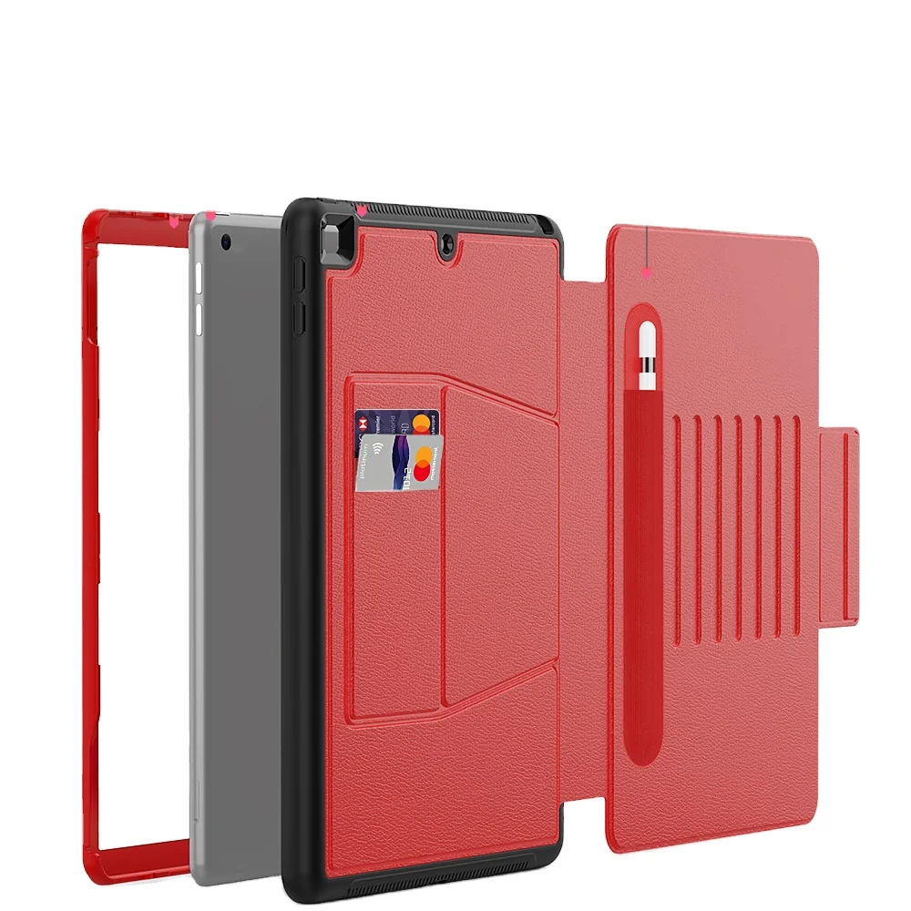 

Leyi New arrive leather smart cover with strong magnetic adsorbability flip case for ipad 10.2 case