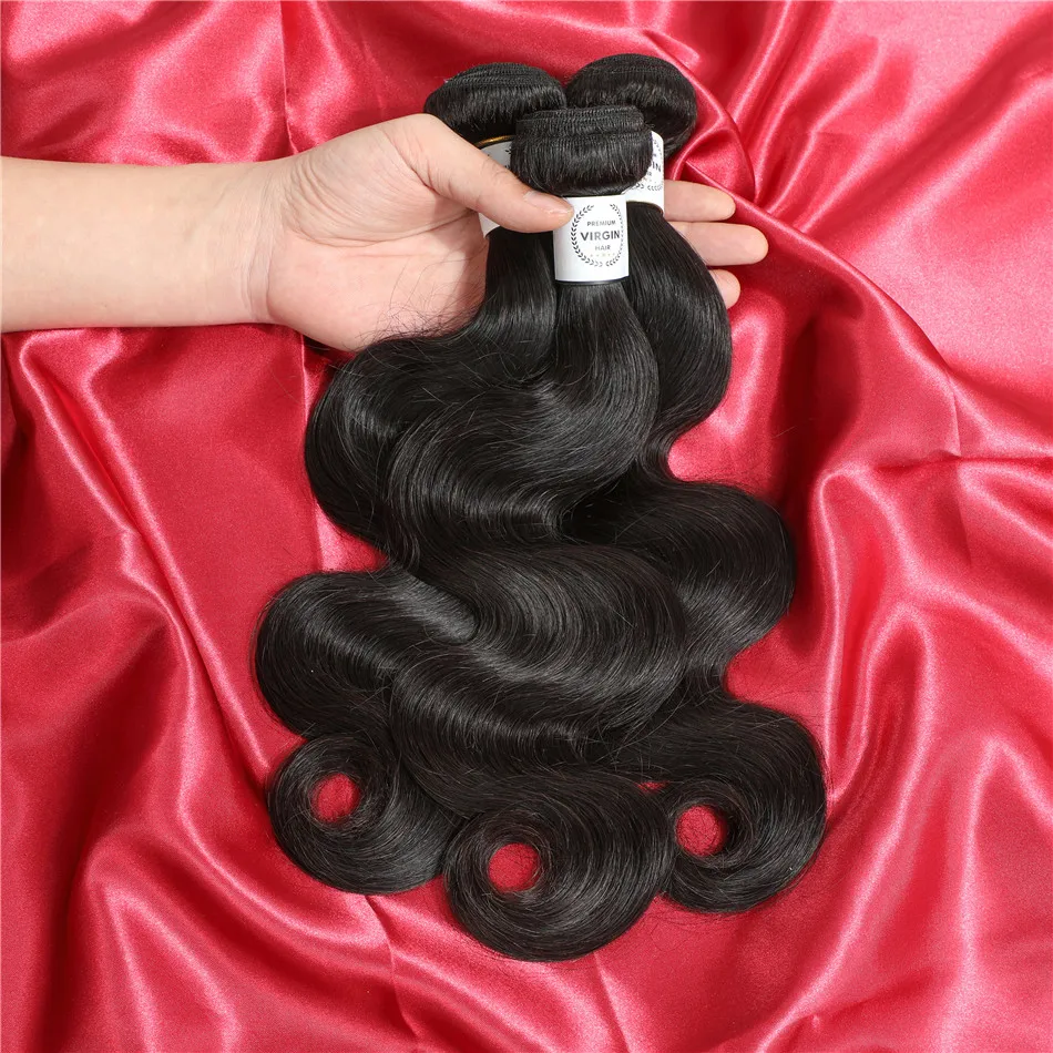 

3 Days Fast Delivery 8A Brazilian Hair Body Wave Human Hair Bundles With Closure Lace Closure Remy Human Hair Extension