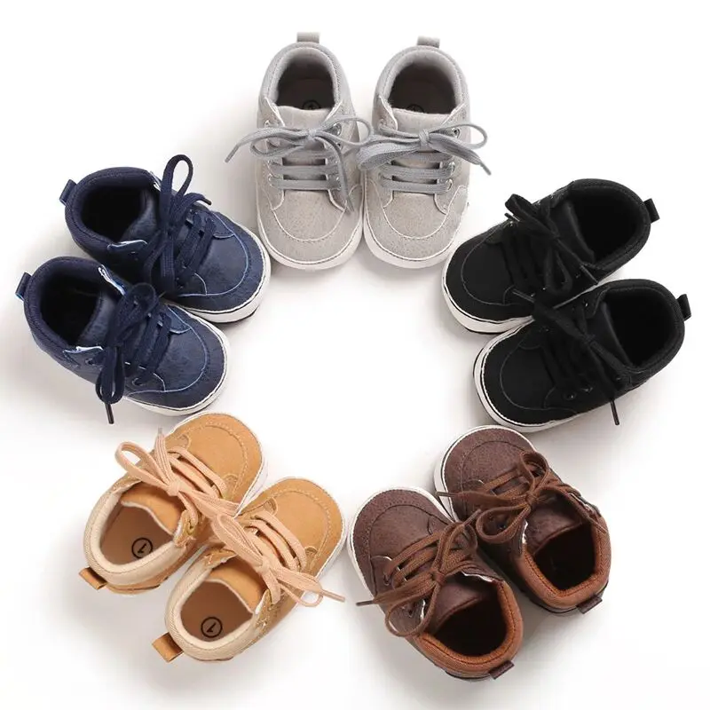 Odm Bulk Lace Up Baby Boy 0-3 Months Casual Sneaker Newborn Shoes - Buy ...