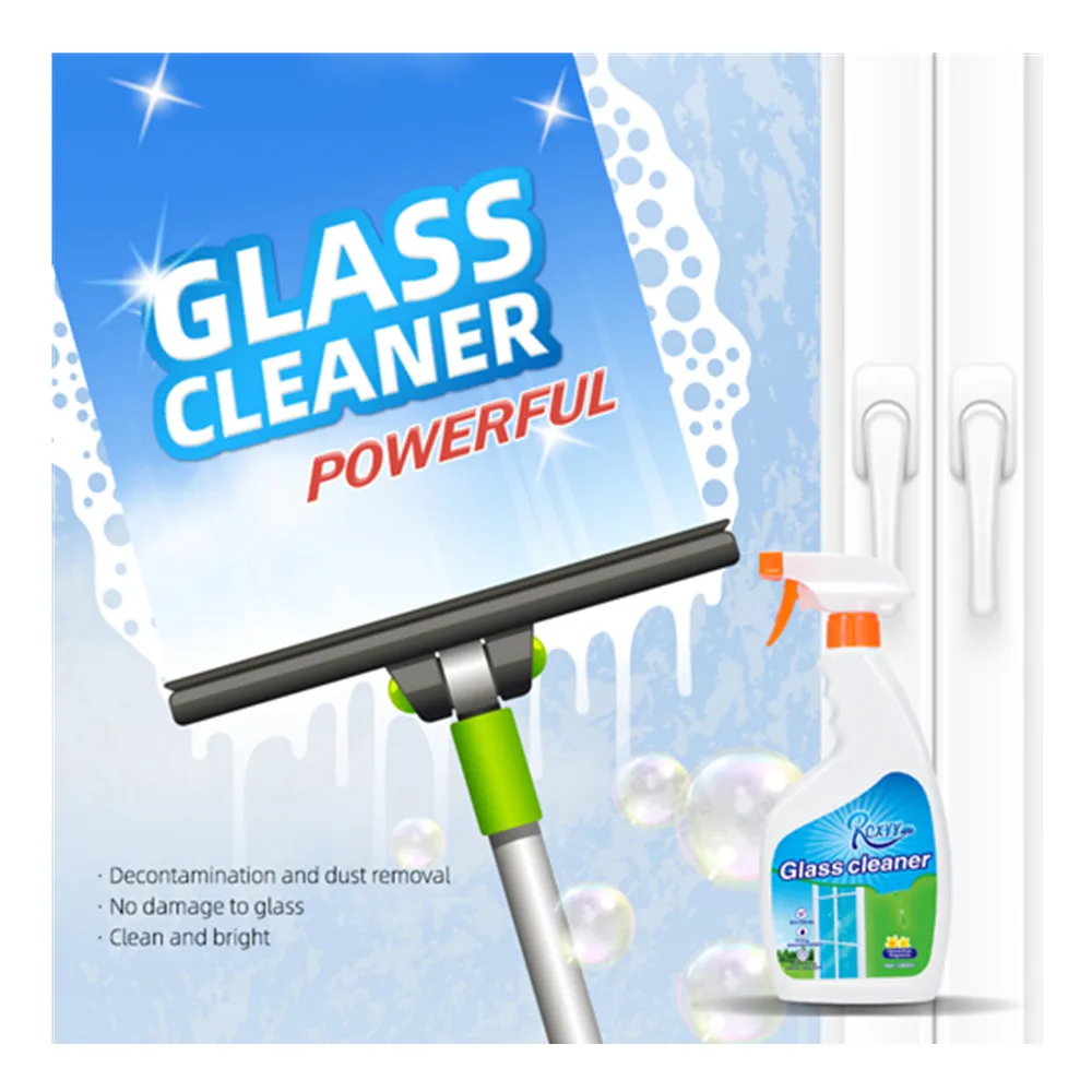 

Effective 500ml High Quality Anti-dust Anti-static Eco-friendly Window Glass Spray Cleaner Household Liquid Detergent OEM ODM