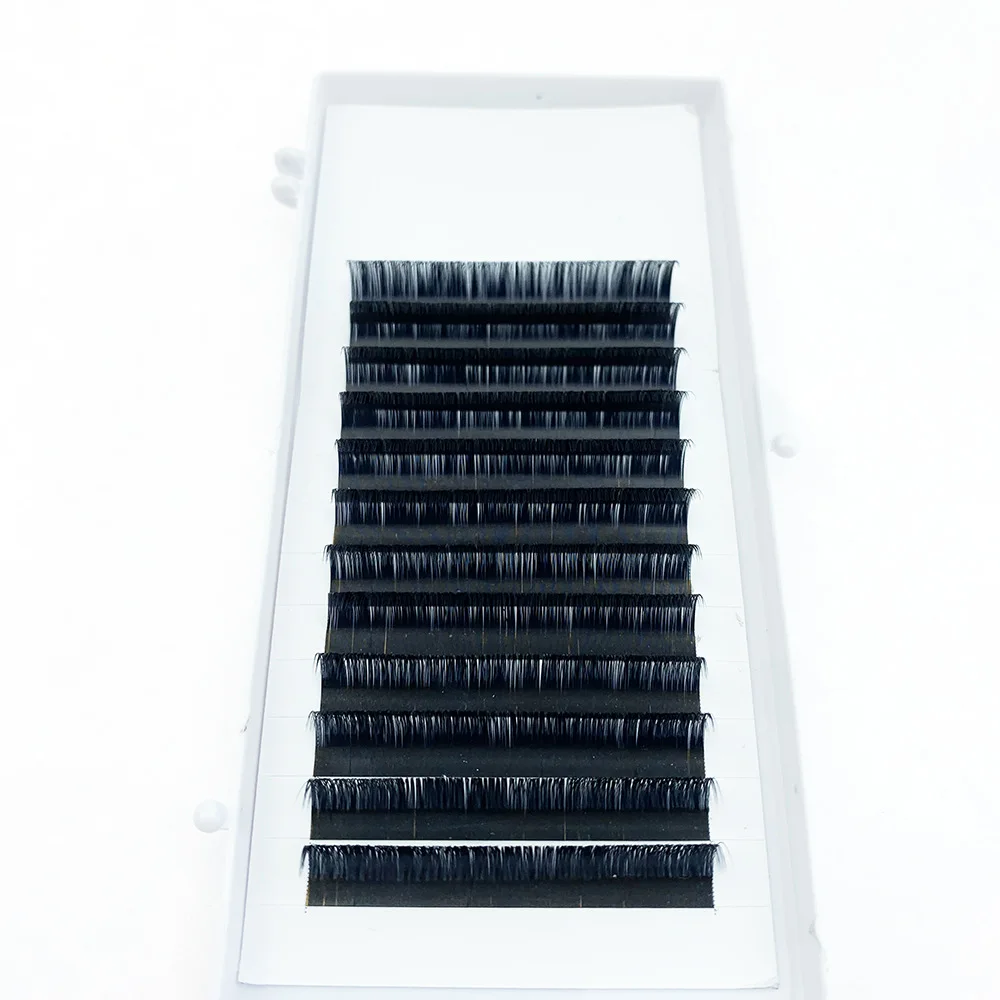 

New Eye Lash Manual Handmade Grafting Cluster 3D Individual Black Fake Eyelash Extension, Black,blue,white