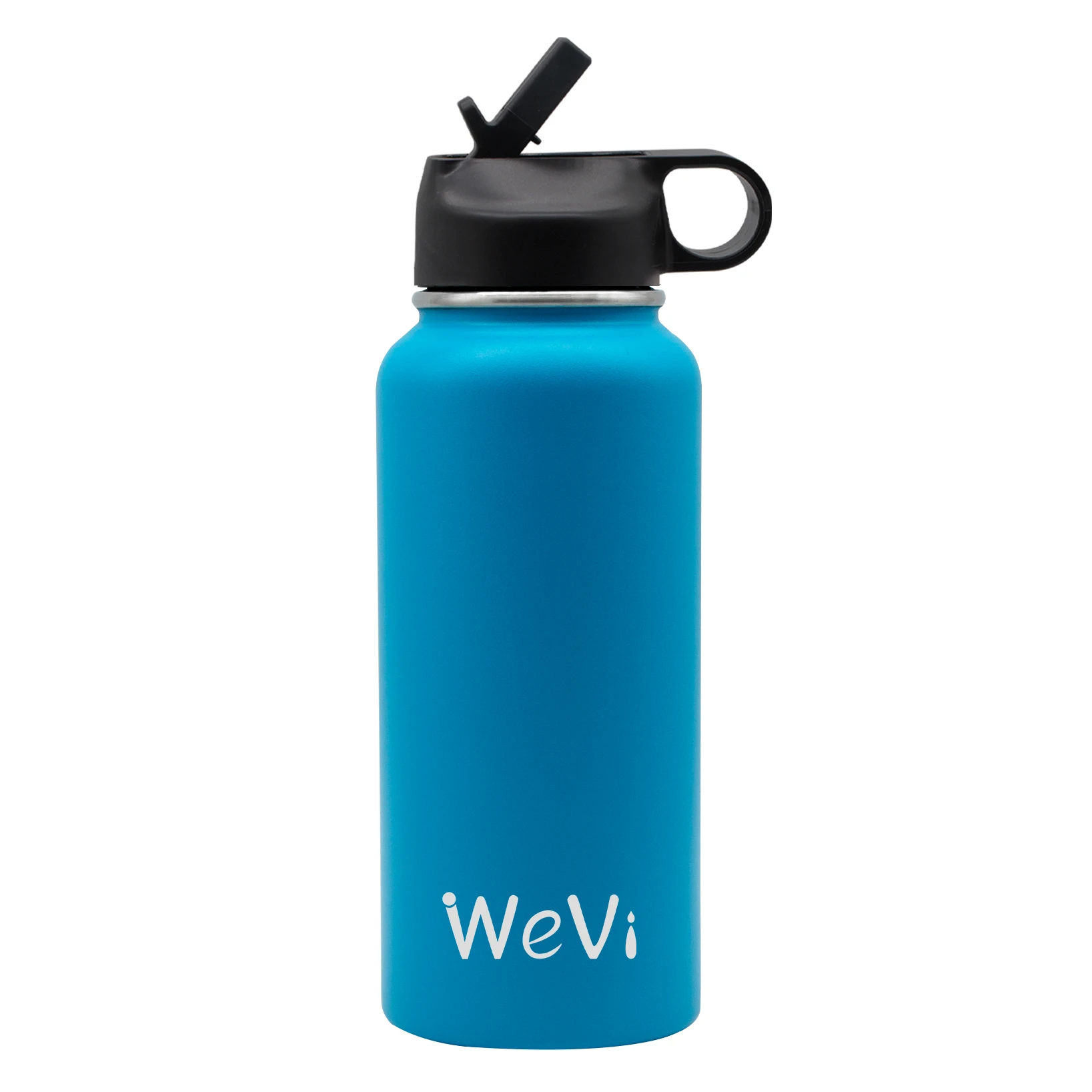 

12oz 18oz 32oz vacuum flask drinking stainless steel water bottle with wide mouth flat lid, Customized color