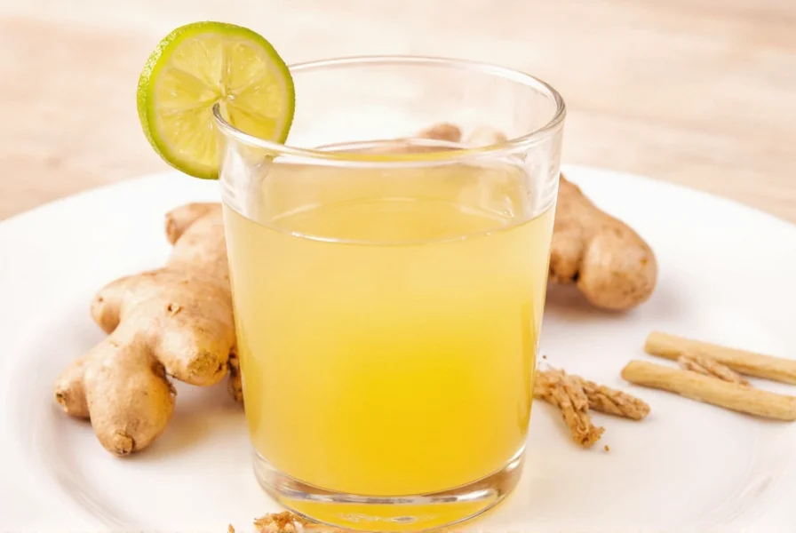Fresh ginger root being grated into a bowl with measuring spoon showing one tablespoon portion