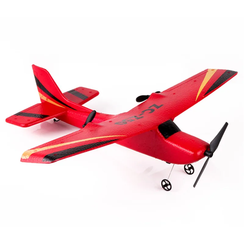 

2020 NEW XUEREN ZC Z50 Glider Radio Control Toy 2.4G 2CH 340mm Wingspan RC Glider Airplane Toys for Kids Play Fun Fling Wings, Red/blue/yellow