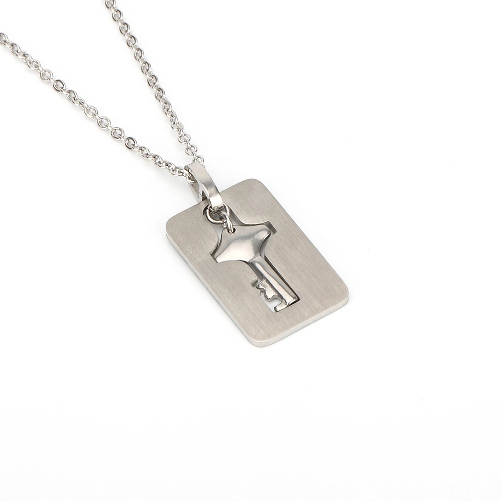 Hot Selling Stainless Steel Lock And Key Necklace Trendy With High Quality Buy Stainless Steel