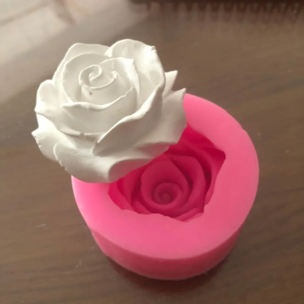 

Flower Bloom Rose Shape Silicone Fondant Soap 3d Cake Mold Cupcake Jelly Candy Chocolate Decoration Baking Tool Moulds