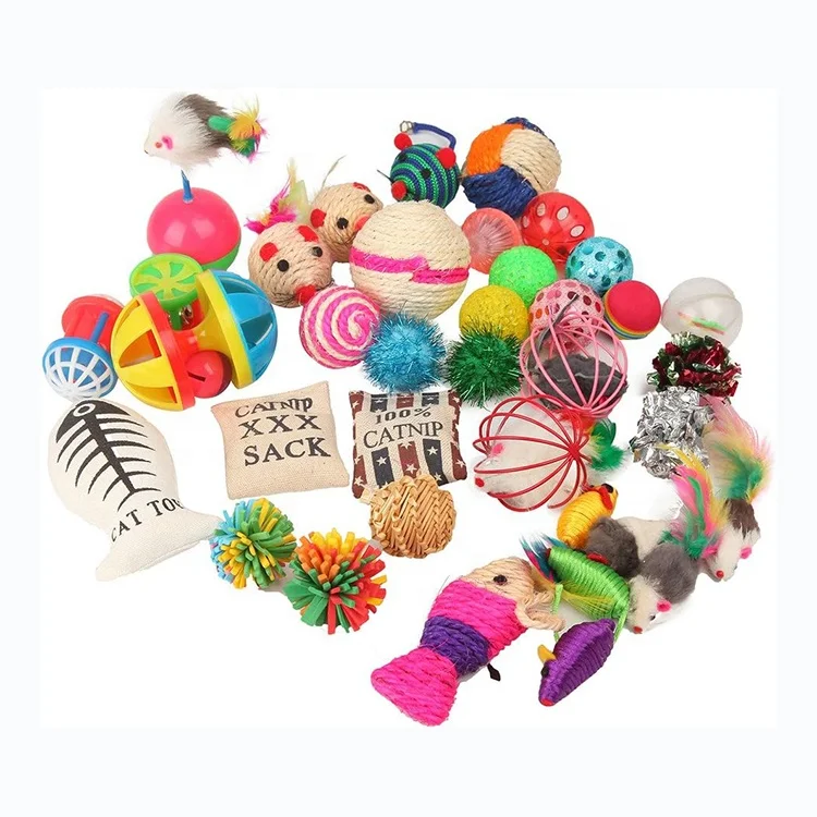 Hot Selling Cat Toys Pet Supplies Cat Accessories Mixed Cat Playing Toy Set for Kittens