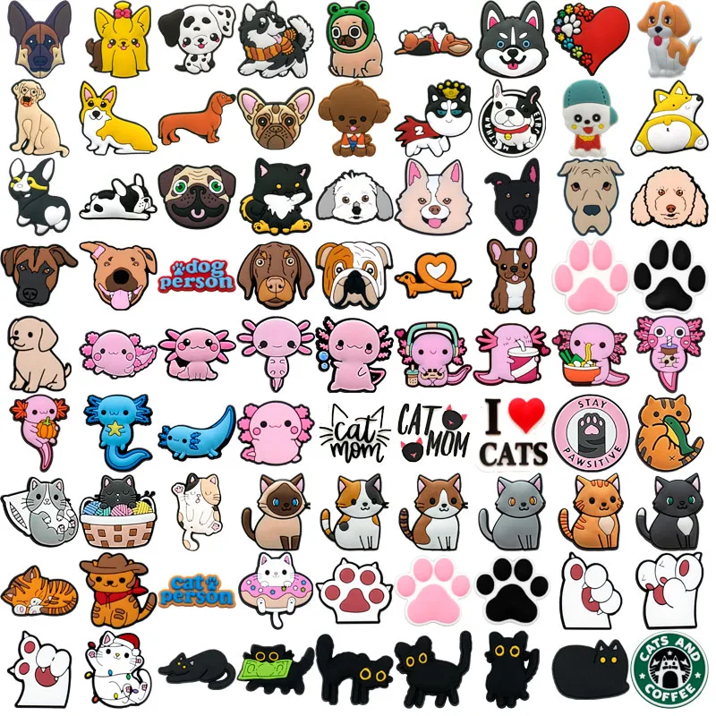 2024 2024 new custom designer pvc decoration adult personalisation design regular custom cat dogs shoe charms