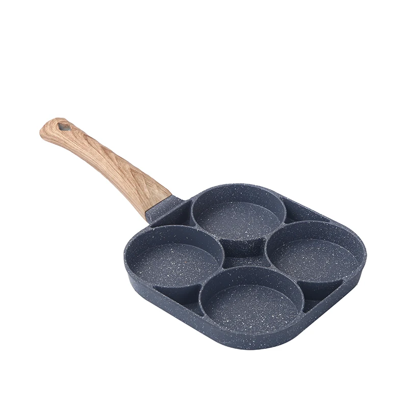 

Cookware Non-Stick Breakfast Skillet Non-stick Frying Pot Pan 4 Hole Omelet Pancake Egg Burger Pan