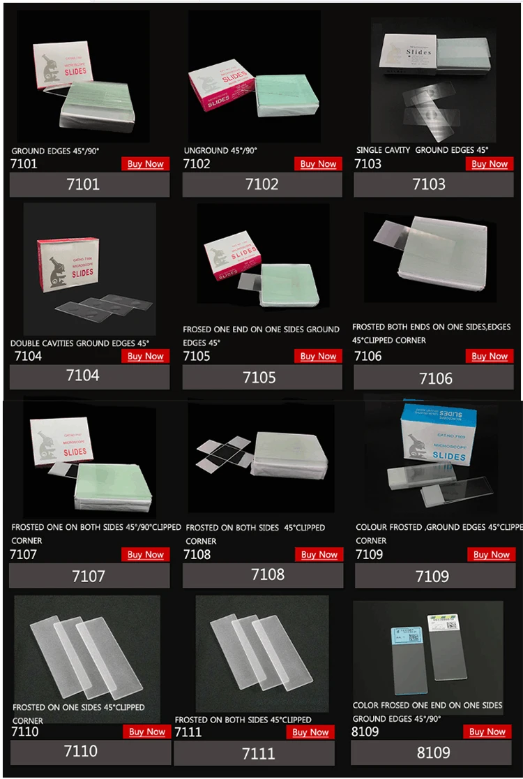 7105 Microscope Glass Slides For Laboratory With Ground Edges factory