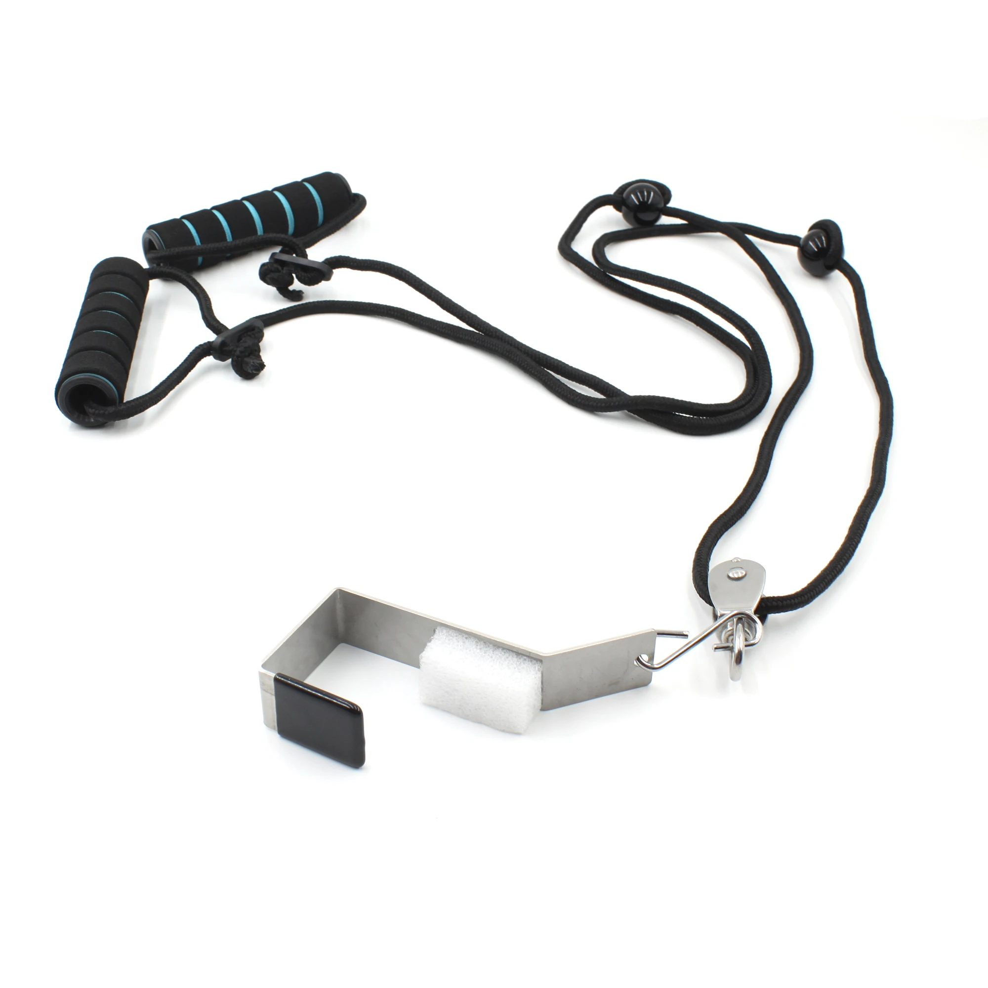 

Metal Bracket Door Attachment Shoulder Pulley for Physical Therapy Exercises, Black