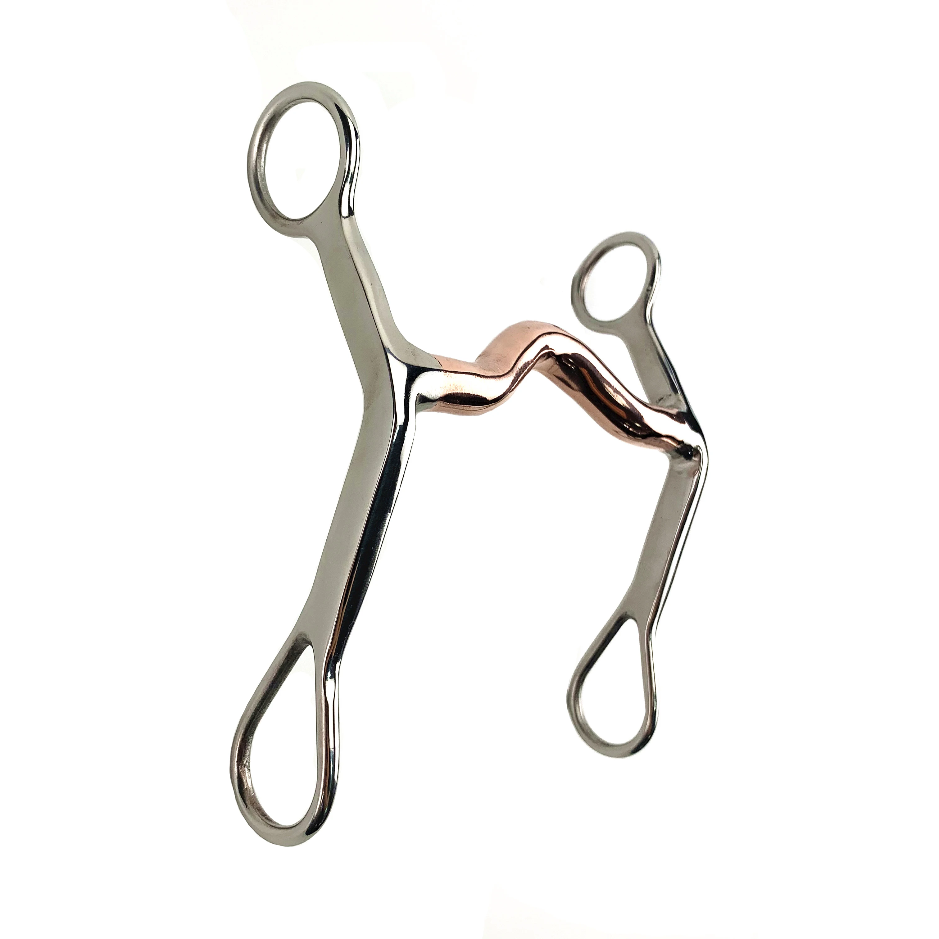 Horse Accessories Equestrian SS Show Bit with Copper Medium Port Mouth ...