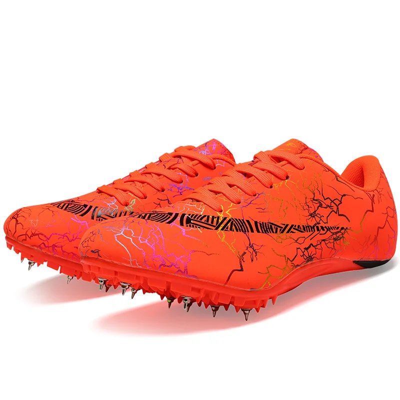 

Track and field spikes sprinting running training shoes, Polychromatic