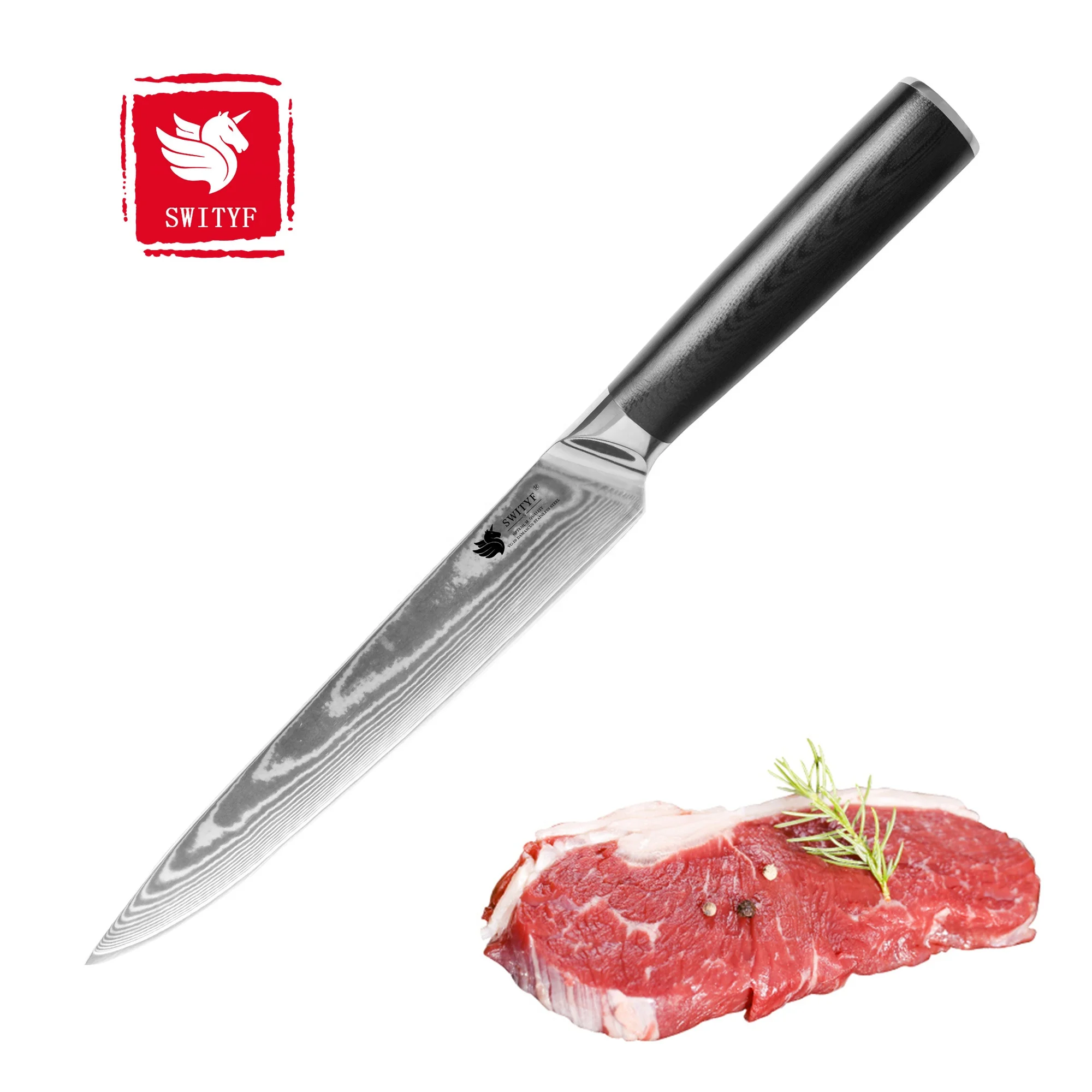 

Wholesale Custom Slicing Knife Kitchen Meat Slicing Knives Sushi Salmon Thin Slice Knife