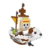 LELE BROTHER Pirate Ship Series One Piece Golden Merry Diamond Block Kids Toy