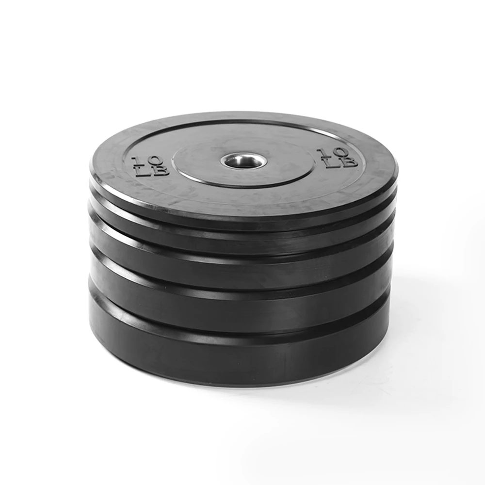 

Weight Lifting Rubber Bumper Plate, Black