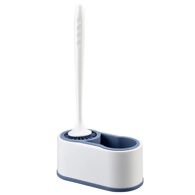 

No punching wall mounted multi-function cleaning brush with toilet storage rack