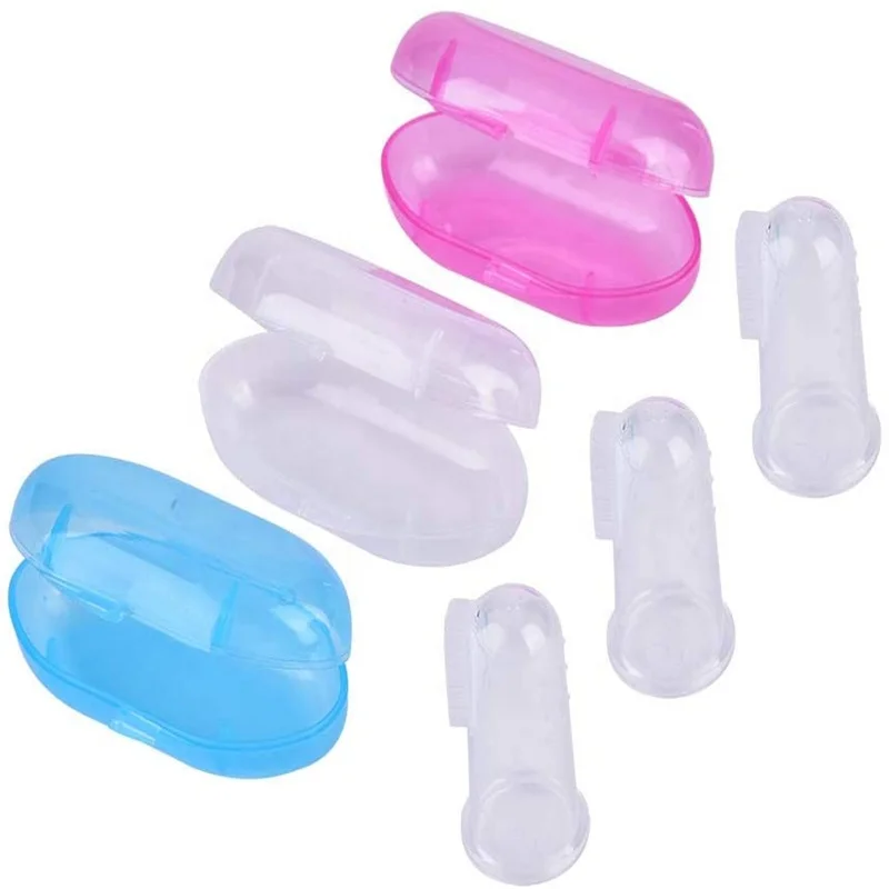 

Silicone Toothbrush Box Baby Finger Toothbrush