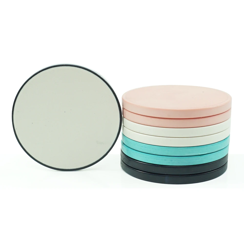 

Wholesale 39mm Colorful cheap custom blank ceramic poker chips with Any Color high Quality, Pink,light teal, black, white