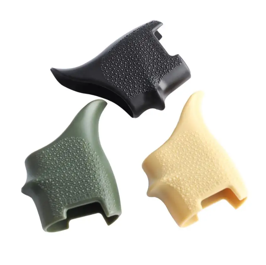 

Tactical Pistol Grip holster Rubber Non-slip Outdoor Hunting Pistol Glock Holster colorful Handgun Accessories, Black/green/tan