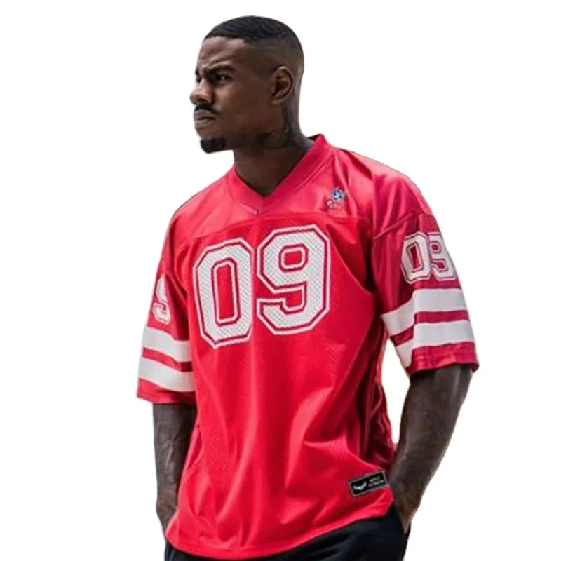 

2021 summer short-sleeved T-shirt men's fitness wear casual football uniform