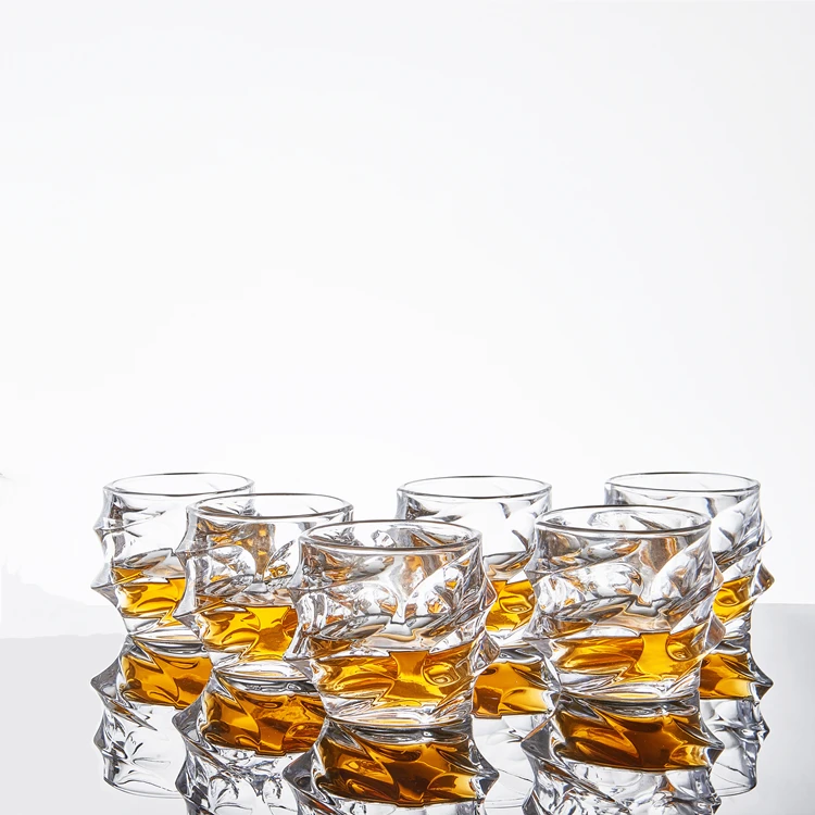 
Irregular shape whiskey / bourbon / vodka / xo glass 