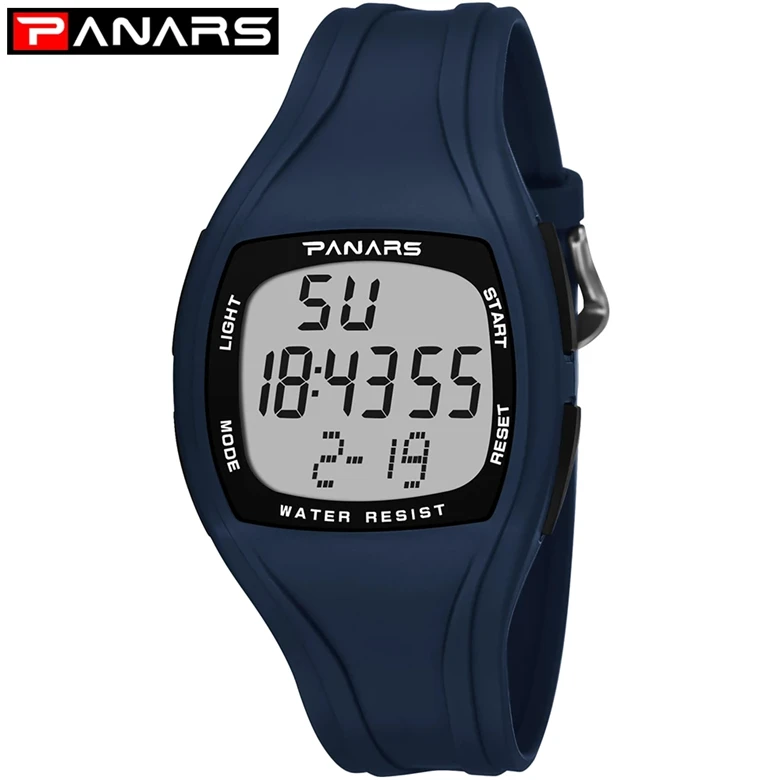 

PANARS Men Fashion Outdoor Watches Sport Watch Alarm Clock Chronograph 50M Waterproof Watch Man Digital Wristwatches 8112