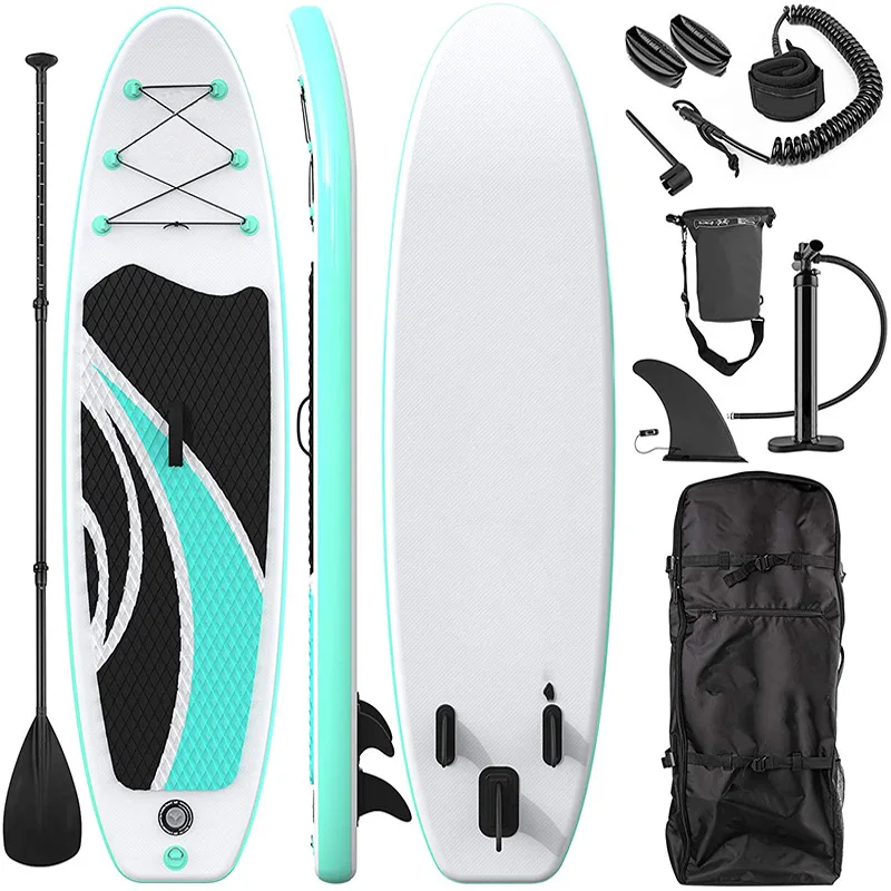 

China manufacture custom folding isup inflatable stand up paddle sup board dropshipping set wholesale paddleboard, Green or pink