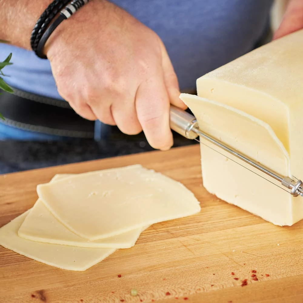 

Accept Custom Stainless Steel Cheese Cutter Multifunction Household, Silver