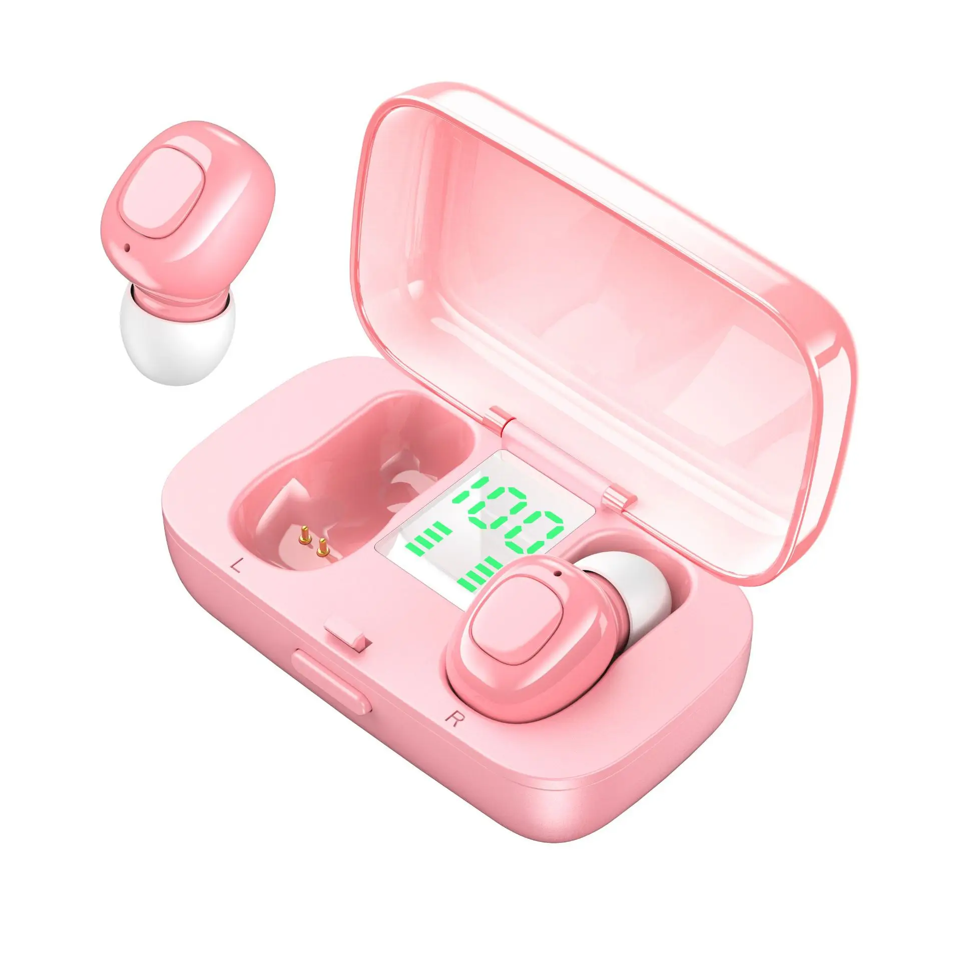 CTYPE Earphone XG21 Bluetooth V5.0 Portable Earbuds TWS Waterproof For Mobile Phone Wireless Headphone With Digital Display - ANKUX.COM