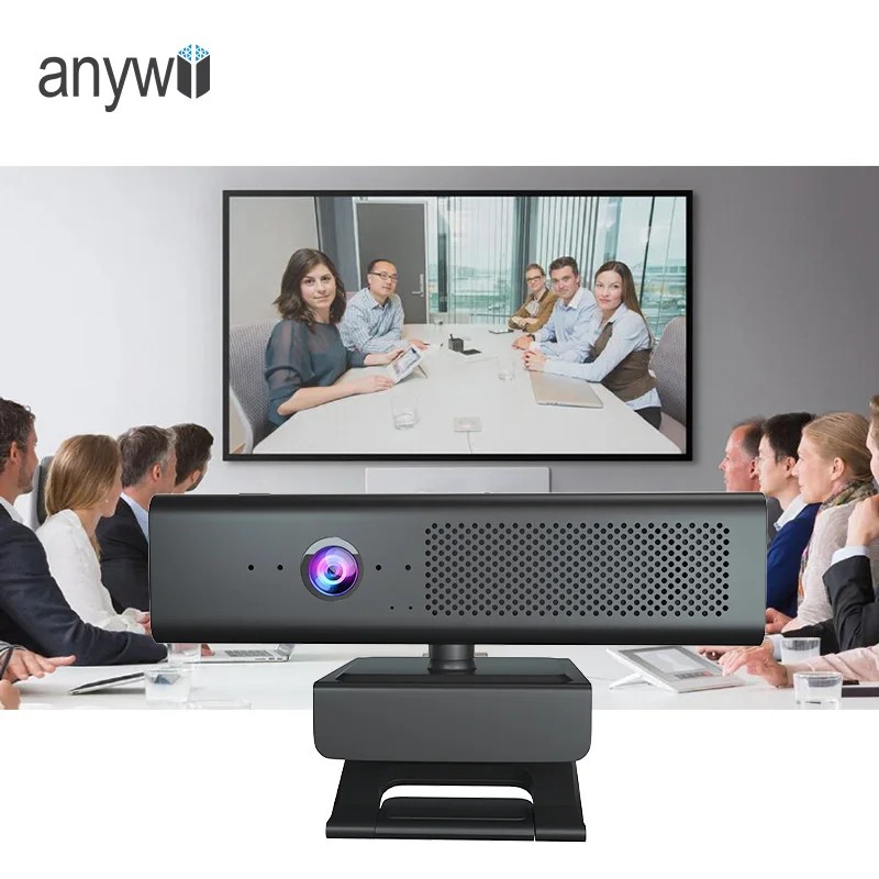 

Anywii 1080p usb web cam audio camera desktop video conference camera webcam with speaker and microphone