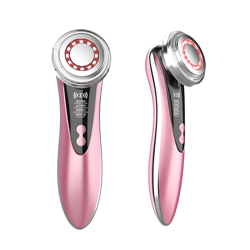 

Face lift pore dirt deep cleansing skin rejuvenation machine ultrasonic hot and cold facial massager