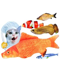 

Fish Shape Cat Toys Simulation Plush Fish Cat Toys Interactive Chewing Toys For Cat/Kitty/Kitten with catnip