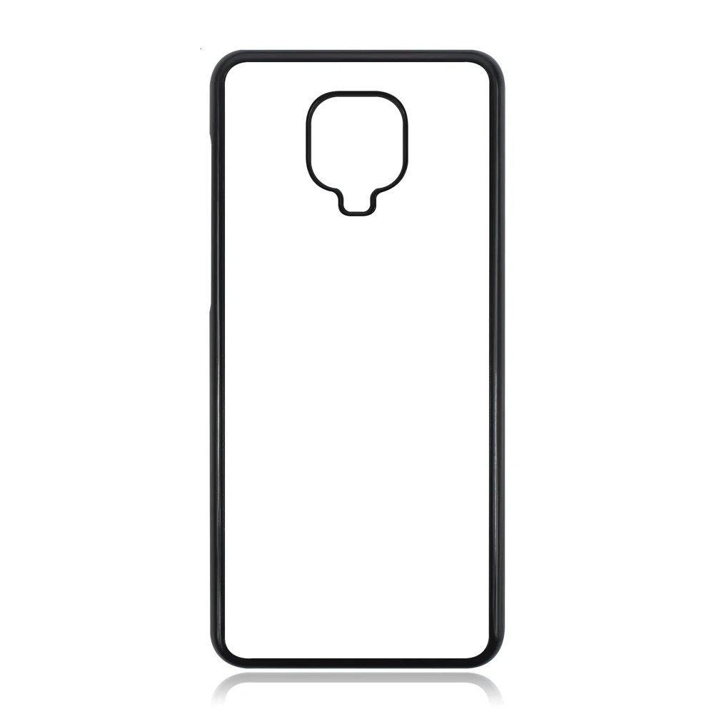 

High Quality Blank Sublimation 2D PC Phone Case For Redmi Note 9 Pro Max, Black, white, clear