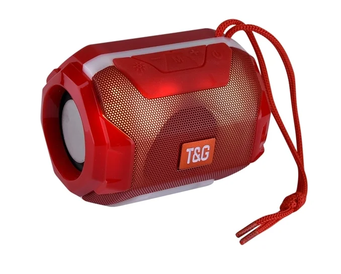 

Outdoor bluetooth party mini portable wireless speaker TG162 LED Light Sport Lanyard Multi-function Audio card speakers