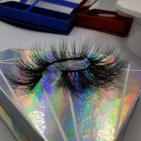 

Fur Material and Black Cotton Band False Eyelashes Band 25mm mink eyelash