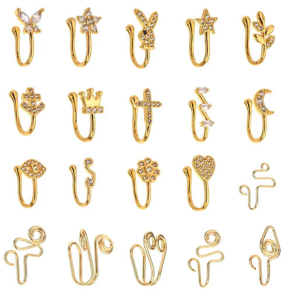 

Hot sale nose cuffs for women fashion jewelry nose rings for gift nose clip wholesale Body Jewelry